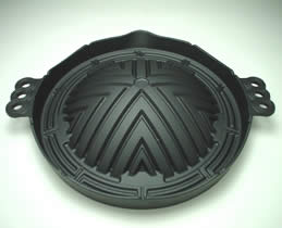 南部鉄器製ジンギスカン鍋（穴無し・28cm） ｜ ジンギスカンのあんべ